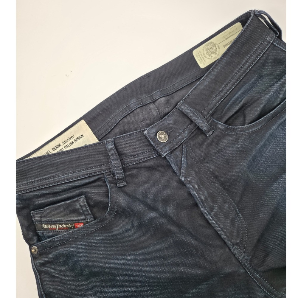 Diesel Thommer Slim Skinny Jeans Mens 33x32 Dark Indigo Stretch Denim Pants